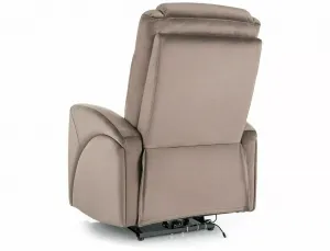 Signal Elektrické polohovací křeslo KRONOS Velvet cappuccino