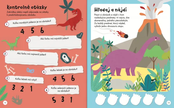 Moje báječné dinosaury Kniha samolepkových aktivít
