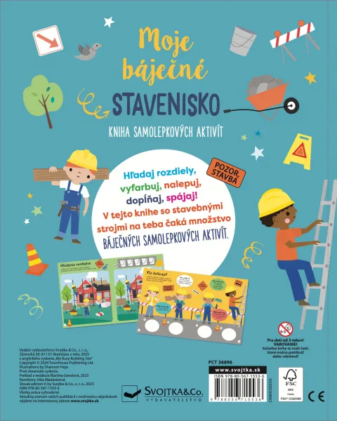 Moje báječné stavenisko Kniha samolepkových aktivít