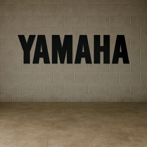 Drevený nápis na stenu - YAMAHA