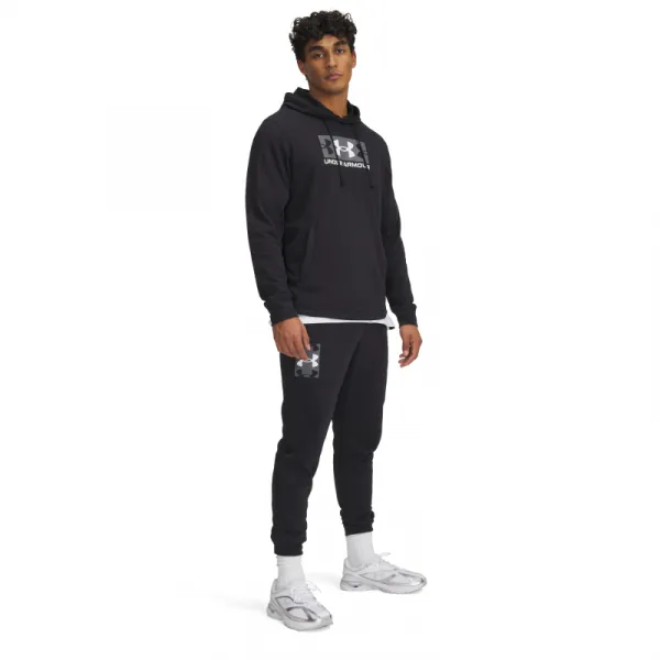 Pánske tepláky UNDER ARMOUR UA Rival Terry Logo JoggerQ2-BLK