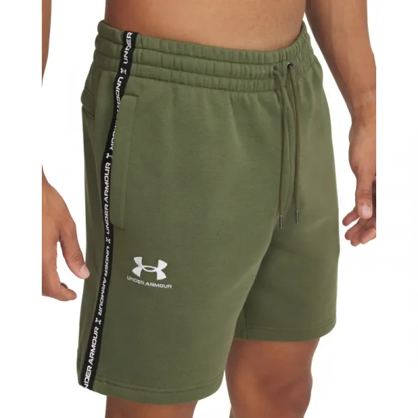 Pánske teplákové kraťasy UNDER ARMOUR UA Icon Fleece Short Taping-GRN
