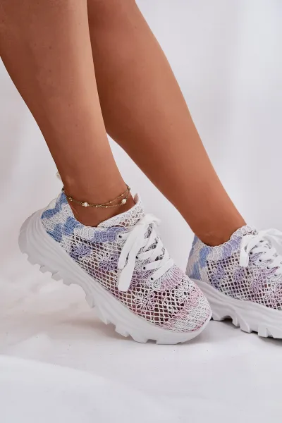 Boto Dámske Tenisky S Háčkovaným Svrškom Multicolor Jelhiris