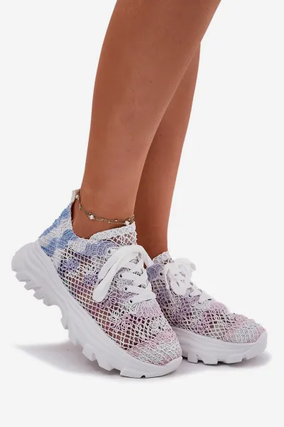 Boto Dámske Tenisky S Háčkovaným Svrškom Multicolor Jelhiris