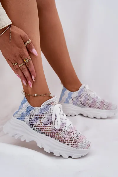 Boto Dámske Tenisky S Háčkovaným Svrškom Multicolor Jelhiris
