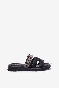 Kožené Dámske Sandále S Pásikom Leopard Vinceza