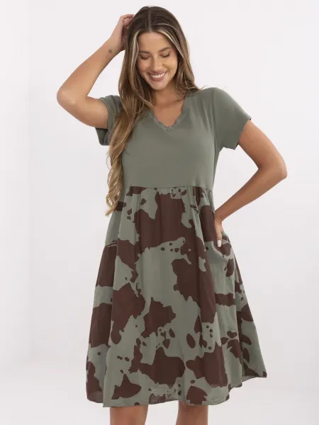 Dress-DHJ-SK-253701.80-khaki
