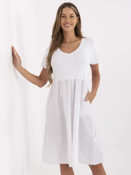 Dress-DHJ-SK-25370.85-white