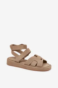 Boto Dámske Sandále S Velcro Khaki Uvissa