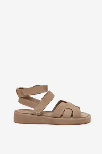 Boto Dámske Sandále S Velcro Khaki Uvissa