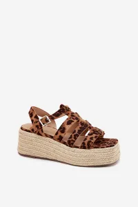 Boto Dámske sandále s popruhmi a pletením leopard Pardauss