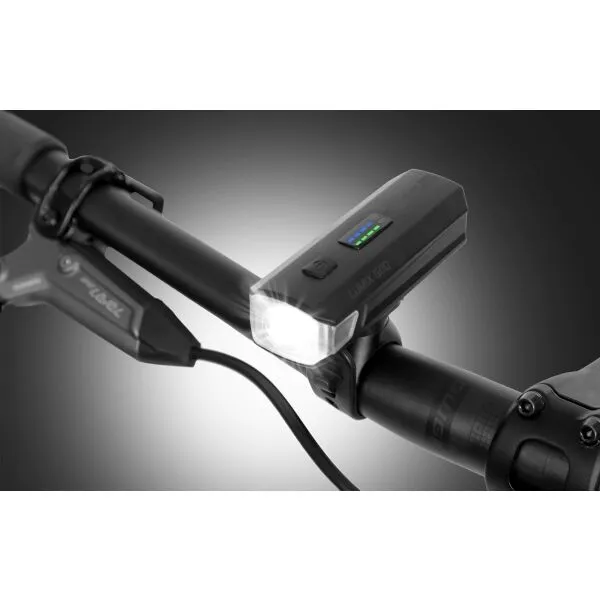 One LUMIX 500 Predné svetlo na bicykel, čierna, veľkosť