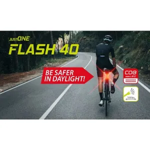 One FLASH 40 Zadné svetlo na bicykel, čierna, veľkosť
