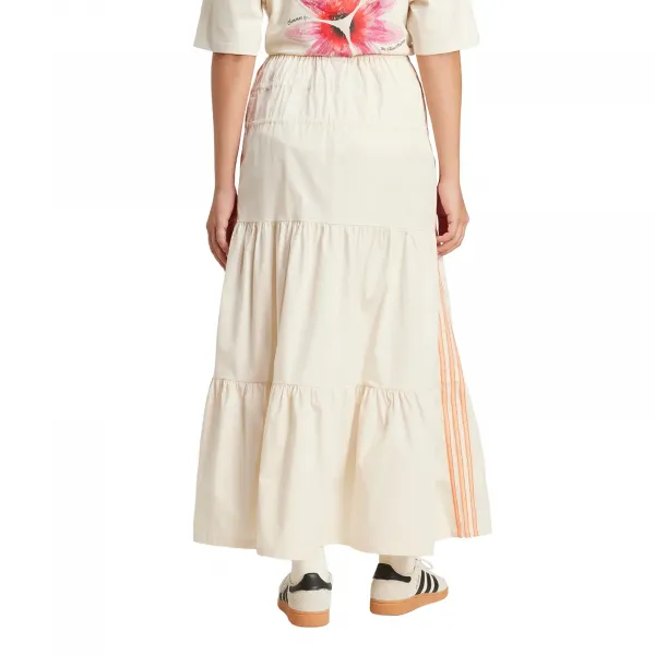 Sukňa adidas Originals Skirt béžová farba, maxi, áčkový strih, KC0768