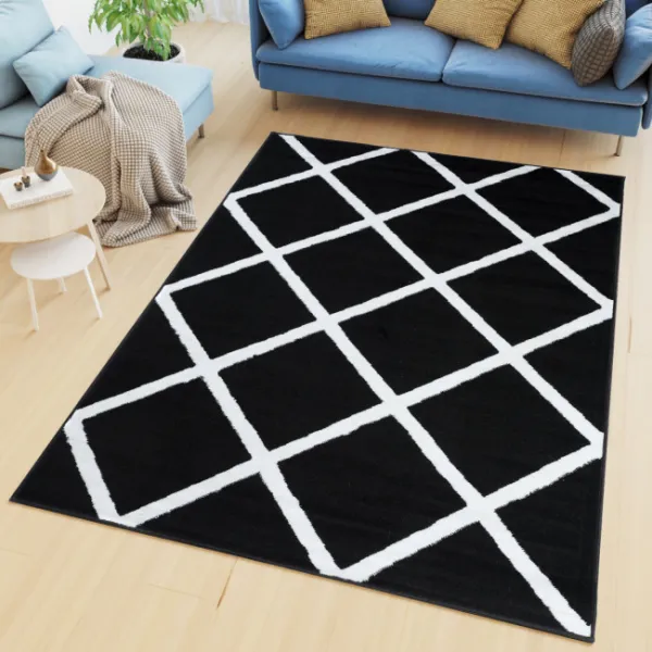 Koberec LUXURY L889C PP ESM čierny