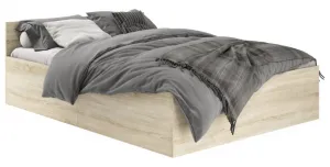Ak furniture Posteľ CLP 100x200 cm s matracom a roštom dub sonoma