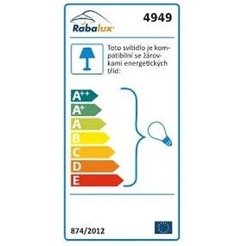 Stolná lampa Salem, bielo-strieborná, Rabalux 4949