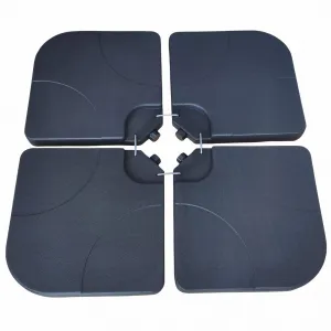 Ak furniture Podstavec pod slunečník UB50 černý