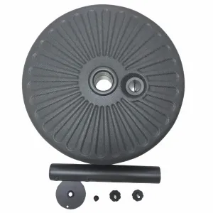 Ak furniture Podstavec pod slnečník UB51 čierny