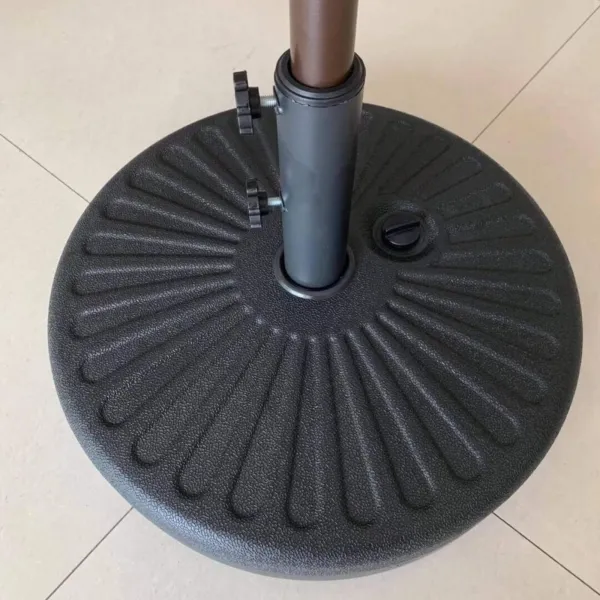 Ak furniture Podstavec pod slnečník UB51 čierny