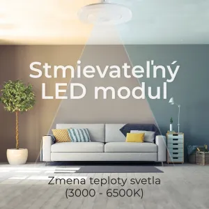 Noaton 12058W Triton, biela, stropný ventilátor so svetlom