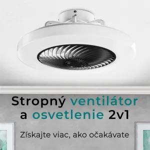 Noaton 12050B Triton, čierna, stropný ventilátor so svetlom