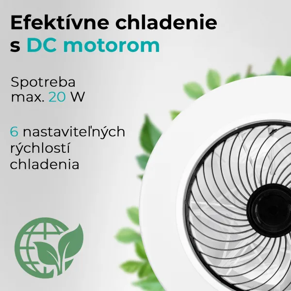 Noaton 12050B Triton, čierna, stropný ventilátor so svetlom