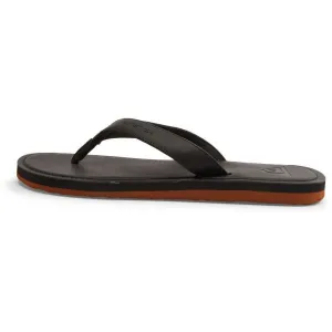 Quiksilver MOLOKAI NUBUCK II Pánske žabky, čierna, veľkosť 40