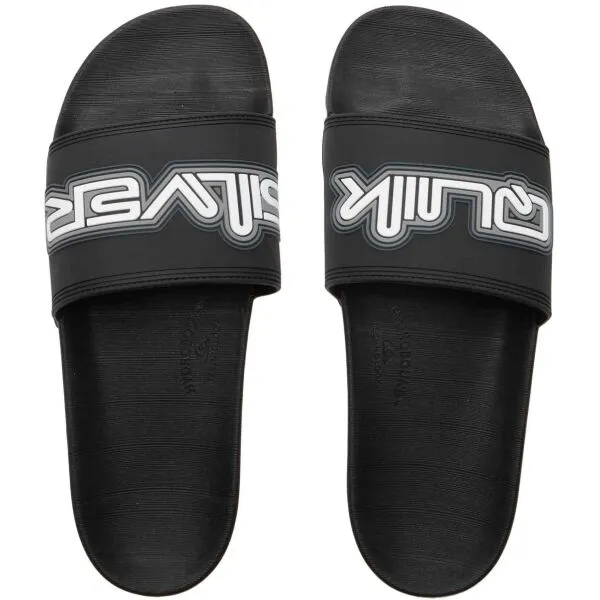 Quiksilver RIVI WORDMARK SLIDE II Pánske šľapky, čierna, veľkosť 39