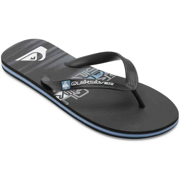 Quiksilver MOLOKAI STRIPE Pánske žabky, čierna, veľkosť 41