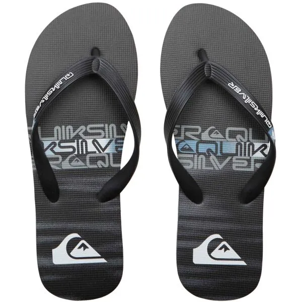 Quiksilver MOLOKAI STRIPE Pánske žabky, čierna, veľkosť 41