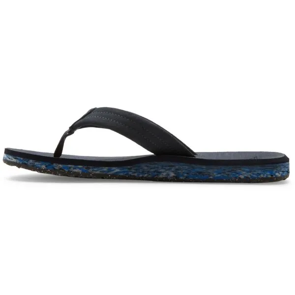 Quiksilver CARVER SUEDE RECYCLED Pánske žabky, čierna, veľkosť 40
