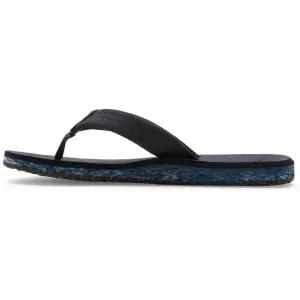 Quiksilver CARVER SUEDE RECYCLED Pánske žabky, čierna, veľkosť 40