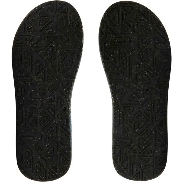 Quiksilver CARVER SUEDE RECYCLED Pánske žabky, čierna, veľkosť 40