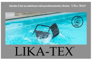 Záhradné kreslo PARIS LIKA-TEX sivé, luxusné, otočné DPMG22-S1-347S