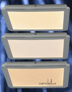Minimalistické stropné svietidlo do kúpeľne NEXIT – strieborný chróm 40 cm – LED 3000K 24W IP44 stmievateľné stropné svietidlo