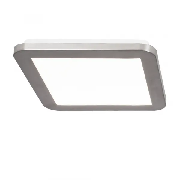 Minimalistické stropné svietidlo do kúpeľne NEXIT – saténovo strieborné 40 cm – stmievateľné stropné svietidlo LED 3000K 24W IP44