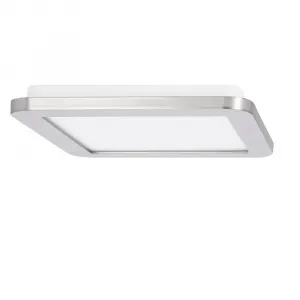 Minimalistické stropné svietidlo do kúpeľne NEXIT – saténovo strieborné 22,5 cm – stmievateľné stropné svietidlo LED 3000K 12W IP44