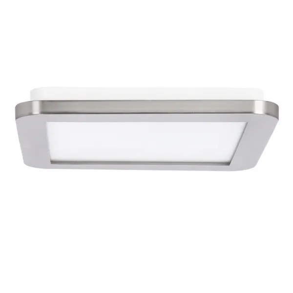 Minimalistické stropné svietidlo do kúpeľne NEXIT – saténovo strieborné 22,5 cm – stmievateľné stropné svietidlo LED 3000K 12W IP44