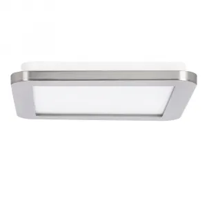 Minimalistické stropné svietidlo do kúpeľne NEXIT – saténovo strieborné 22,5 cm – stmievateľné stropné svietidlo LED 3000K 12W IP44