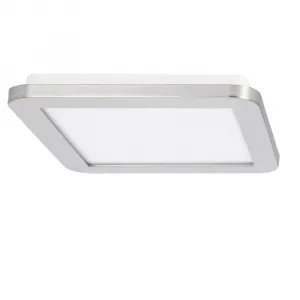 Minimalistické stropné svietidlo do kúpeľne NEXIT – saténovo strieborné 22,5 cm – stmievateľné stropné svietidlo LED 3000K 12W IP44