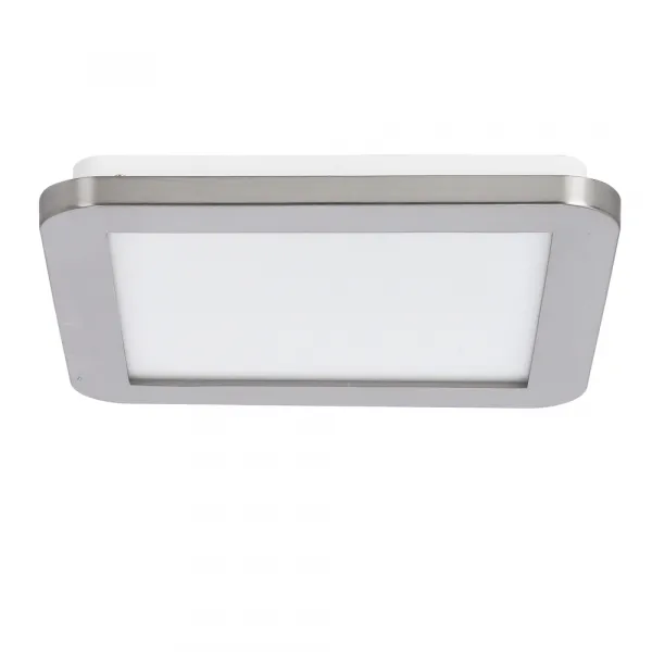 Minimalistické stropné svietidlo do kúpeľne NEXIT – saténovo strieborné 22,5 cm – stmievateľné stropné svietidlo LED 3000K 12W IP44