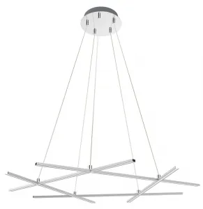 Apeti Andros LED strieborná závesná stropná lampa 4000K