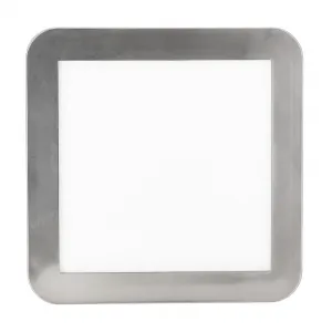 Minimalistické stropné svietidlo do kúpeľne NEXIT – saténovo strieborné 22,5 cm – stmievateľné stropné svietidlo LED 3000K 12W IP44
