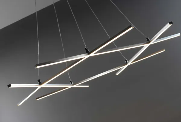 Apeti Andros LED strieborná závesná stropná lampa 4000K