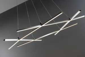 Apeti Andros LED strieborná závesná stropná lampa 4000K