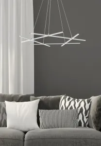 Apeti Andros LED strieborná závesná stropná lampa 4000K