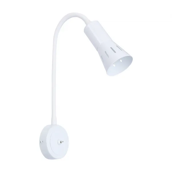 Nástenná lampa biela s nastaviteľným ramenom 1xE14 Arena