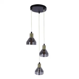 Závesná lampa zlatá 3xE14 18cm Gregory