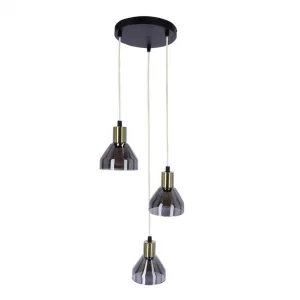 Závesná lampa zlatá 3xE14 18cm Gregory
